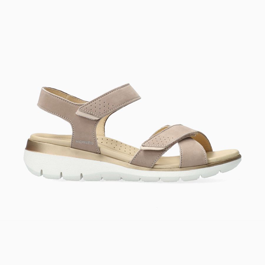 Mephisto KRISTINA Nubuck Sko 3458297-AS - Sandaler Dame Beige